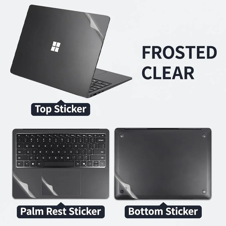 برچسب محافظ لپ تاپ Gruattreay سازگار با Microsoft Surface Laptop 7 13.8 اینچ 2024 (مدل: 2036)، برچسب ضد خش، فیلم سه طرفه نوت بوک و فیلم محافظ صفحه نمایش ضد انفجار (مات شفاف) برچسب محافظ لپ تاپ Gruattreay سازگار با Microsoft Surface Laptop 7 13.8 اینچ 2024 (مدل: 2036)، برچسب ضد خش، فیلم سه طرفه نوت بوک و فیلم محافظ صفحه نمایش ضد انفجار (مات شفاف)