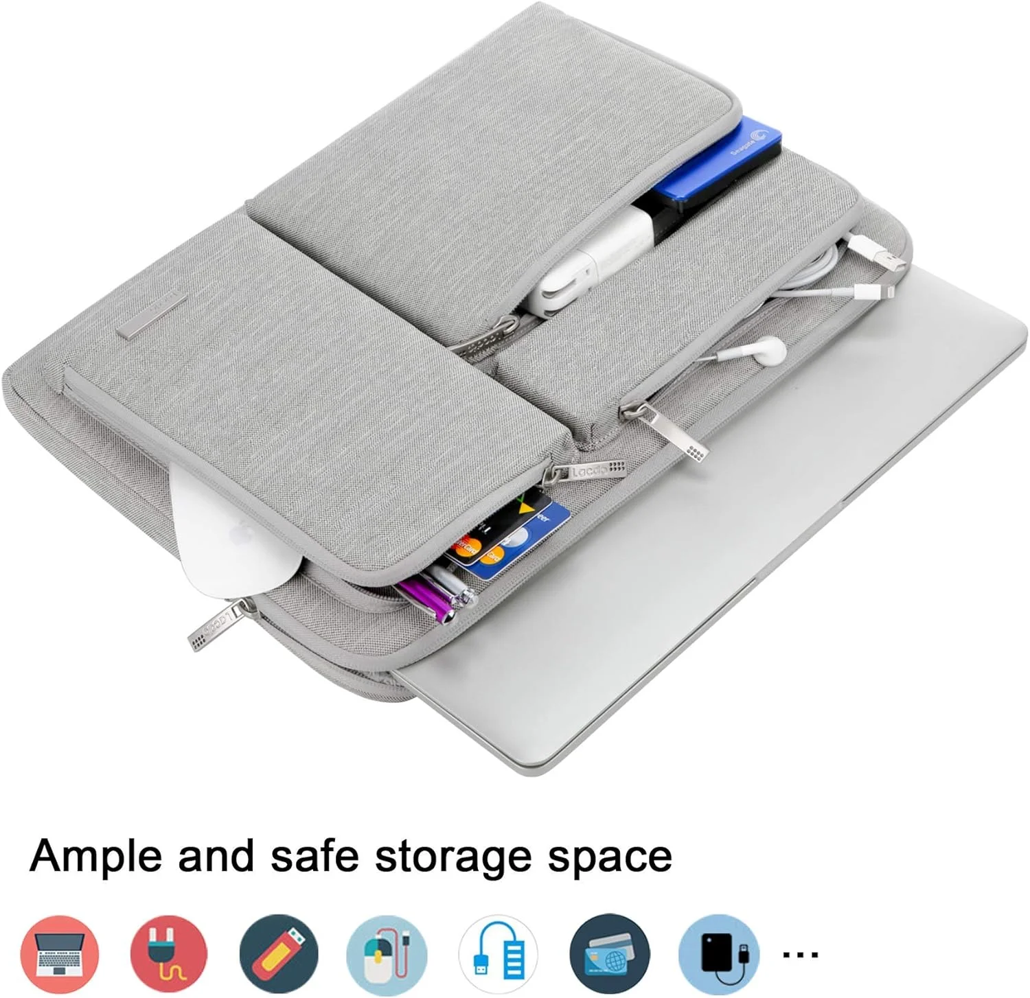 کیف محافظ 360 درجه لپ تاپ Lacdo مناسب برای کروم بوک 11.6 اینچی Lenovo Asus Acer Samsung | مک بوک ایر 11.6 اینچی | Hp Elitebook 820 12.5 اینچی | کیف لپ تاپ Microsoft New Surface Pro 9/X/8، خاکستری کیف محافظ 360 درجه لپ تاپ Lacdo مناسب برای کروم بوک 11.6 اینچی Lenovo Asus Acer Samsung | مک بوک ایر 11.6 اینچی | Hp Elitebook 820 12.5 اینچی | کیف لپ تاپ Microsoft New Surface Pro 9/X/8، خاکستری