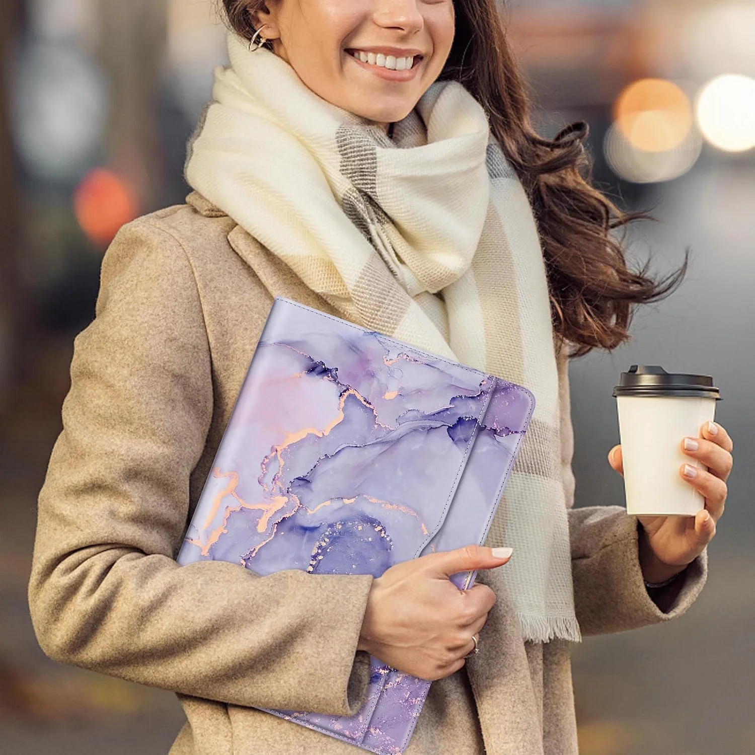 کیف آستین Fintie برای لپ تاپ 13.8 اینچی Microsoft Surface Laptop 7 (مدل: 2036)، لپ تاپ 13.5 اینچی Surface Laptop 6/5/4/3/2 (مدل: 1951/1868/1958/1950/1867/1769) - جلد کتابی با جیب بزرگ، سنگ مرمر یاسی کیف آستین Fintie برای لپ تاپ 13.8 اینچی Microsoft Surface Laptop 7 (مدل: 2036)، لپ تاپ 13.5 اینچی Surface Laptop 6/5/4/3/2 (مدل: 1951/1868/1958/1950/1867/1769) - جلد کتابی با جیب بزرگ، سنگ مرمر یاسی