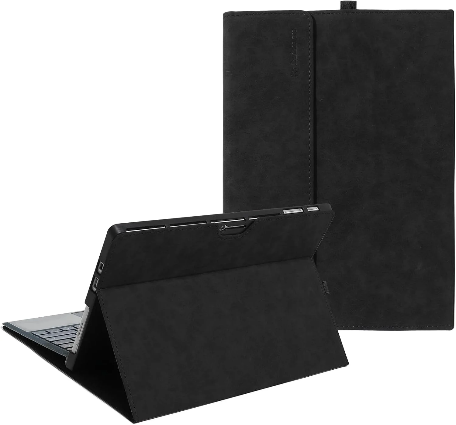 کیف محافظ نرم TPU Heycase برای مایکروسافت سرفیس گو 4/3/2/1 10 اینچی، پایه چند زاویه ای با نگهدارنده قلم سازگار با کاور کیبورد سرفیس گو 10 اینچی، مشکی
