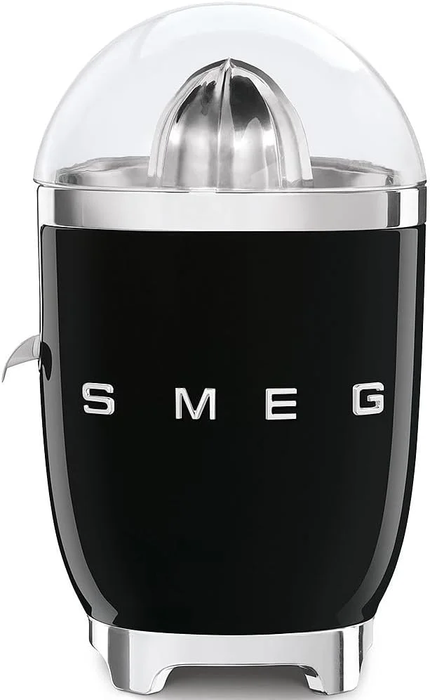 آب مرکبات گیری Smeg CJF01BLEU با توان 70 وات و طراحی دهه 50، مشکی