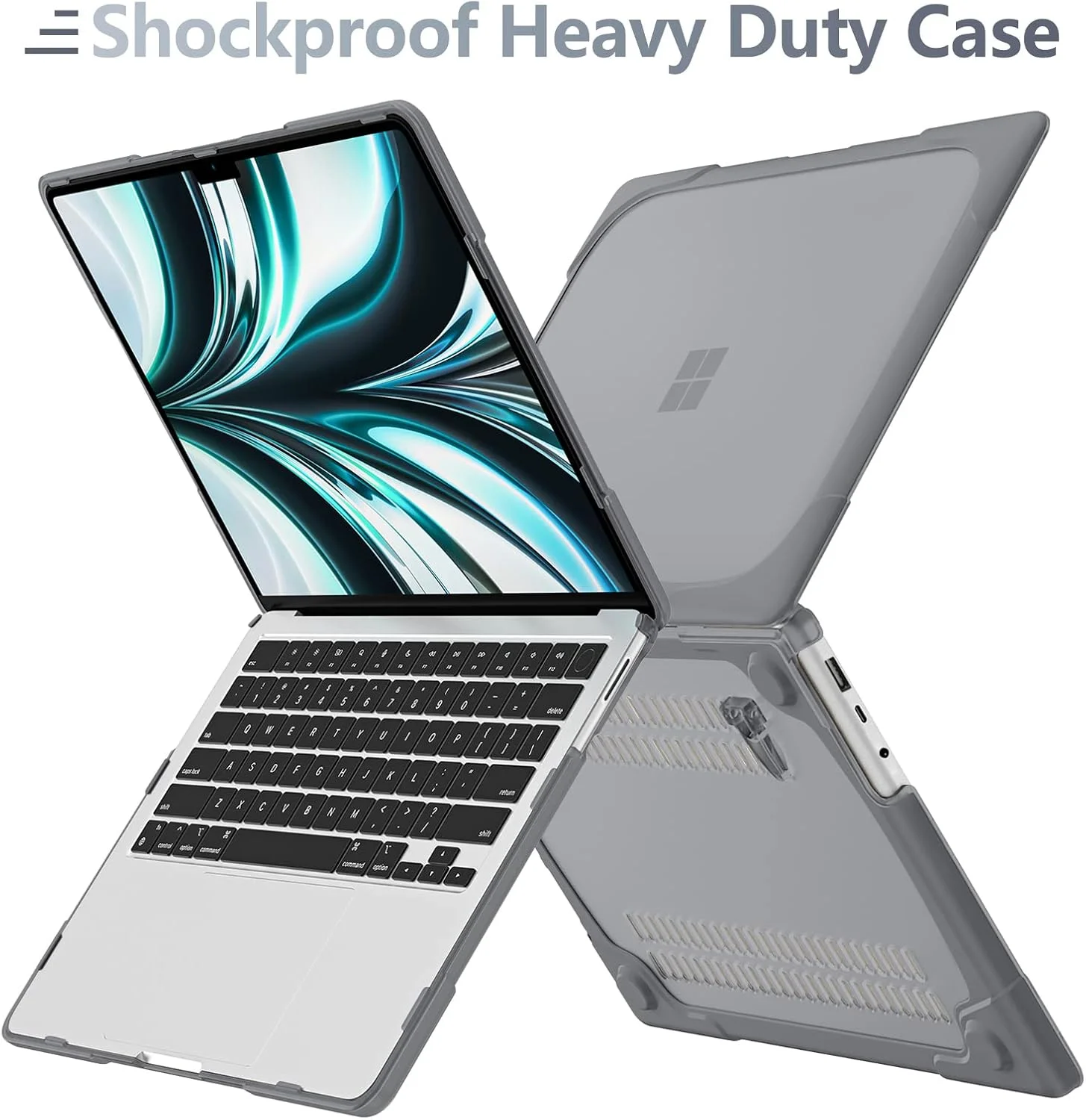 کیف محافظ سنگین Batianda برای لپ تاپ 15 اینچی Microsoft Surface Laptop 5 4 3 با صفحه لمسی، پایه تاشو و روکش کیبورد - پوشش محافظ ضد ضربه برای دوام بیشتر و راحتی، خاکستری کیف محافظ سنگین Batianda برای لپ تاپ 15 اینچی Microsoft Surface Laptop 5 4 3 با صفحه لمسی، پایه تاشو و روکش کیبورد - پوشش محافظ ضد ضربه برای دوام بیشتر و راحتی، خاکستری