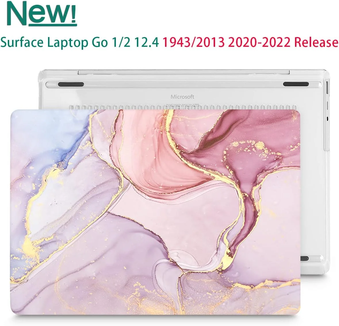 کاور لپ تاپ مایکروسافت Surface Laptop GO 3 مدل 2023 Mektron سایز 12.4 اینچ سازگار با کاور لپ تاپ Go 2/1 مدل 2022-2020 مدل 1943/2013، قاب هارد پلاستیکی با محافظ صفحه نمایش، طرح سنگ مرمر صورتی کاور لپ تاپ مایکروسافت Surface Laptop GO 3 مدل 2023 Mektron سایز 12.4 اینچ سازگار با کاور لپ تاپ Go 2/1 مدل 2022-2020 مدل 1943/2013، قاب هارد پلاستیکی با محافظ صفحه نمایش، طرح سنگ مرمر صورتی