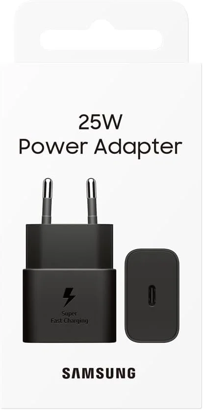 آداپتور شارژ سریع 25 واتی سامسونگ Type-C، مشکی، EP-T2510NBEGWW آداپتور شارژ سریع 25 واتی سامسونگ Type-C، مشکی، EP-T2510NBEGWW