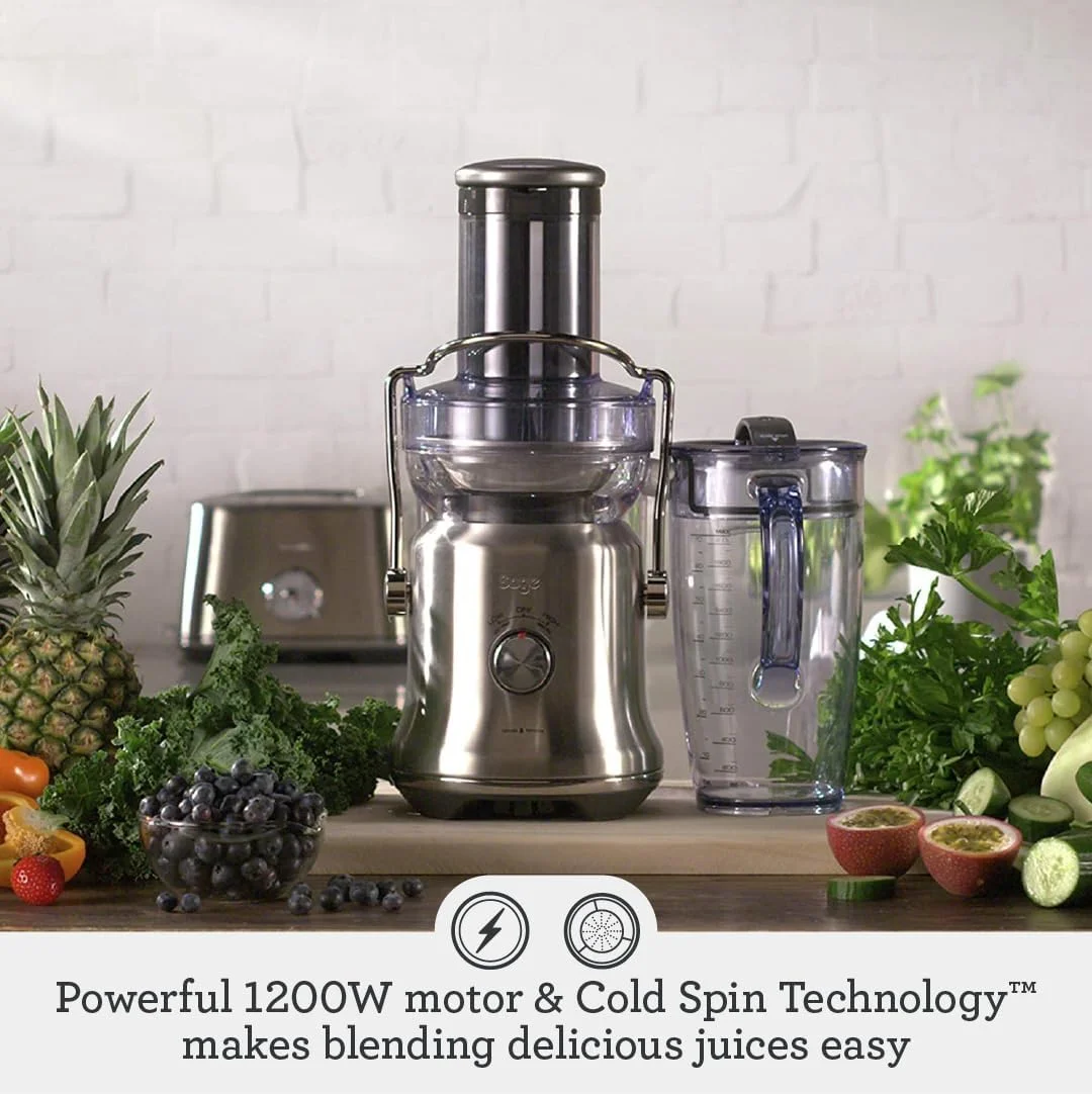 سیج - آبمیوه گیری نوتری جویسر کلد پلاس، 1200 وات، پارچ 2 لیتری با دهانه ورودی عریض و 2 تنظیمات سرعت - نسخه امارات متحده عربی، 2 سال گارانتی سازنده سیج - آبمیوه گیری نوتری جویسر کلد پلاس، 1200 وات، پارچ 2 لیتری با دهانه ورودی عریض و 2 تنظیمات سرعت - نسخه امارات متحده عربی، 2 سال گارانتی سازنده