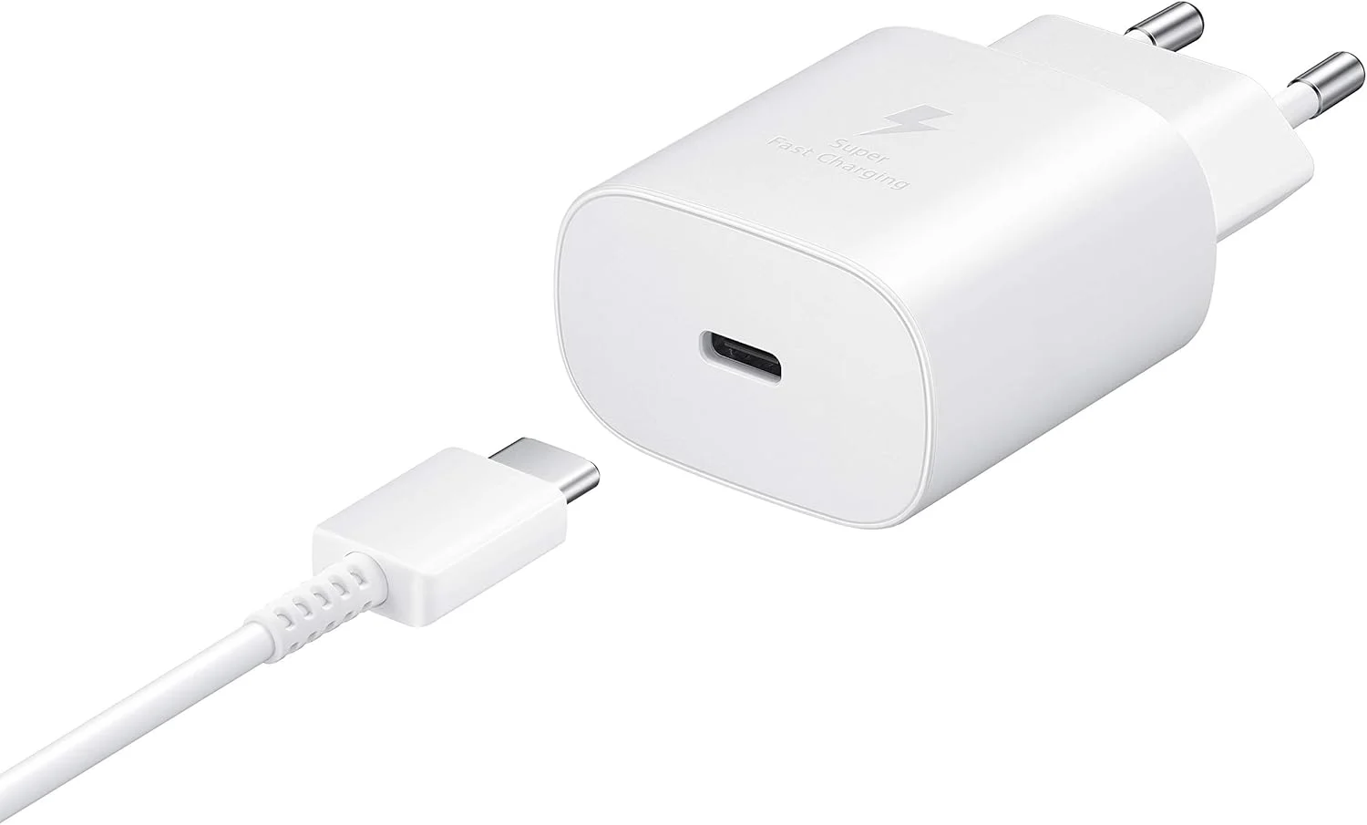 شارژر اصلی سامسونگ USB C، آداپتور برق 15 وات شارژ سریع، آداپتور USB-C، بدون کابل، سفید شارژر اصلی سامسونگ USB C، آداپتور برق 15 وات شارژ سریع، آداپتور USB-C، بدون کابل، سفید