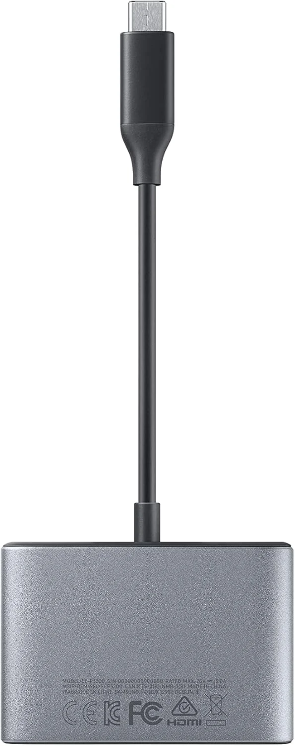 آداپتور چند پورت سامسونگ (Ee-P3200)، خاکستری