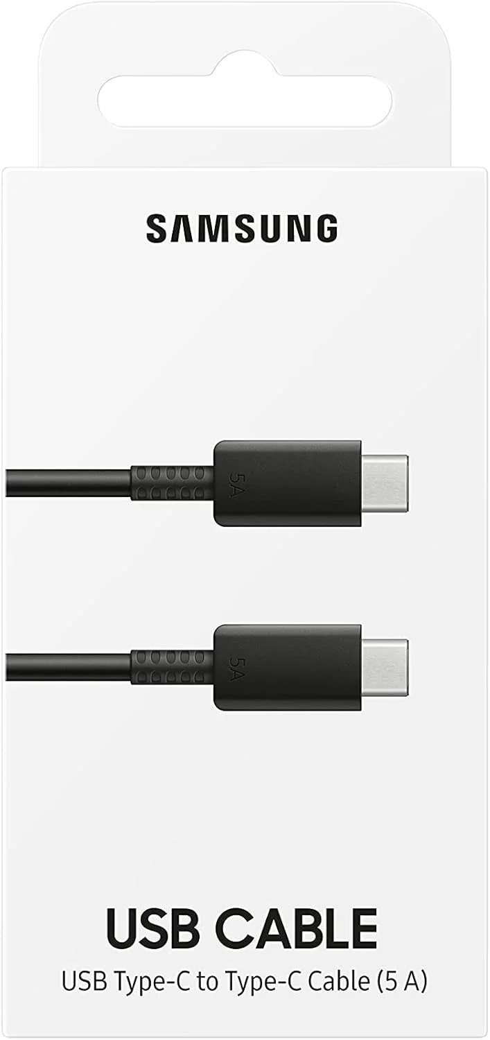 کابل USB Type-C به USB Type-C سامسونگ 100 وات (Ep-DN975)، مشکی کابل USB Type-C به USB Type-C سامسونگ 100 وات (Ep-DN975)، مشکی