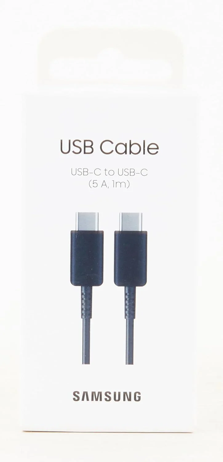 کابل USB Type-C به USB Type-C سامسونگ 100 وات (Ep-DN975)، مشکی کابل USB Type-C به USB Type-C سامسونگ 100 وات (Ep-DN975)، مشکی