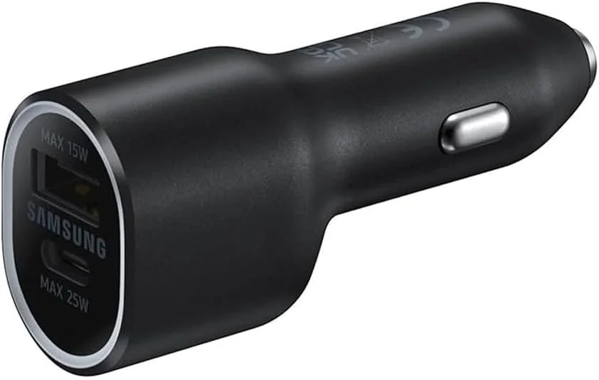 شارژر فندکی خودرو 2 خروجی USB-C/USB-A فوق سریع مشکی 40 وات بدون کابل شارژر فندکی خودرو 2 خروجی USB-C/USB-A فوق سریع مشکی 40 وات بدون کابل