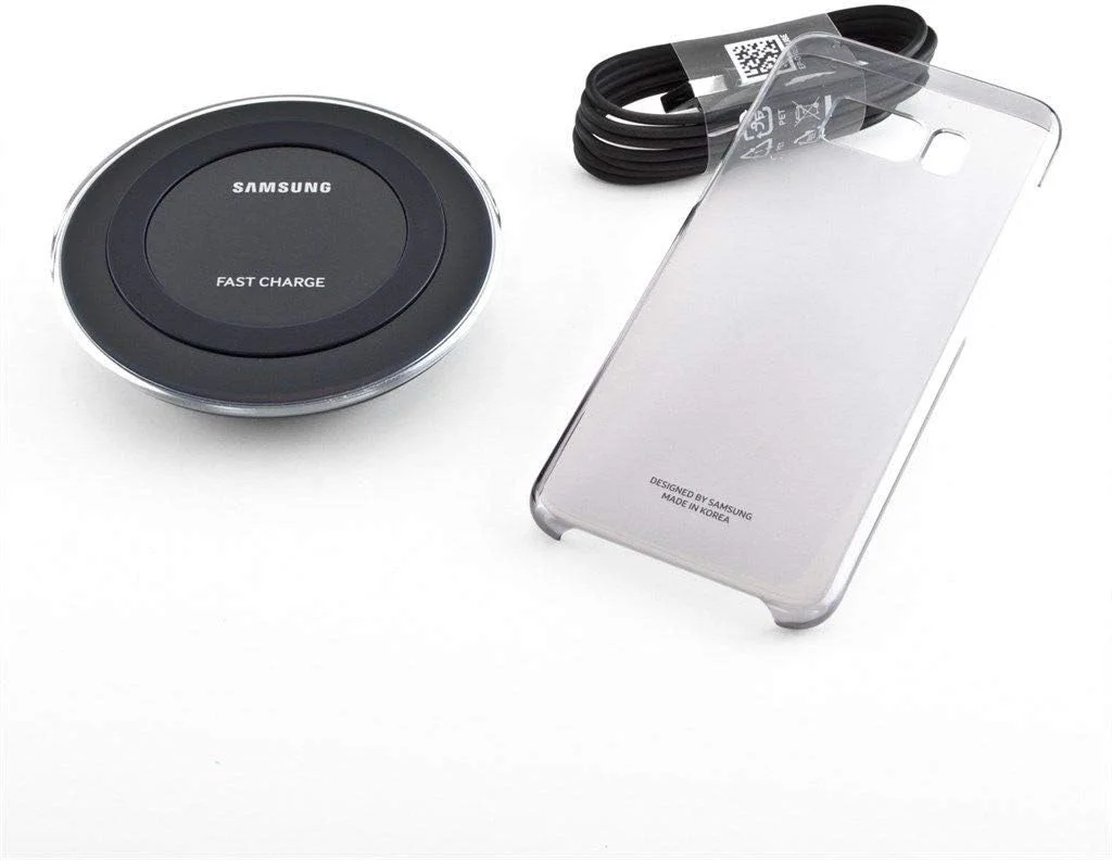 کیت شارژر سامسونگ + کاور شفاف و محافظ صفحه نمایش S8