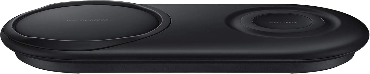 پد شارژر سریع بی سیم اصلی سامسونگ Duo برای دستگاه های دارای Qi، مشکی