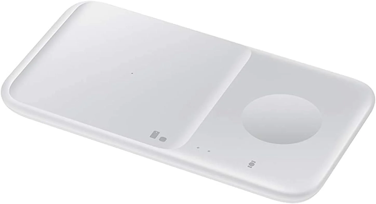 شارژر بی سیم دوگانه سامسونگ مدل EP-P4300T به همراه آداپتور شارژ - سفید شارژر بی سیم دوگانه سامسونگ مدل EP-P4300T به همراه آداپتور شارژ - سفید
