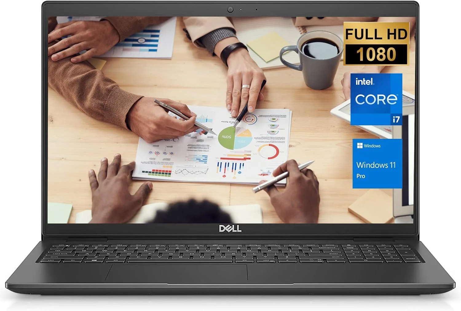 لپ تاپ تجاری جدید دل Latitude 3550، صفحه نمایش 15.6 اینچی FHD، پردازنده Intel i7 نسل سیزدهم، 32 گیگابایت رم، 1 ترابایت SSD، وب کم، USB-C، HDMI، Wi-Fi 6، ویندوز 11 پرو