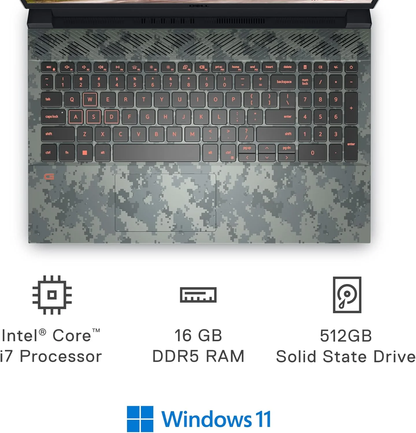 لپ تاپ گیمینگ 15.6 اینچی Dell G15 5520 - صفحه نمایش FHD 120 هرتز، پردازنده Intel Core i7-12700H، رم 16 گیگابایتی DDR5، حافظه SSD 512 گیگابایتی، کارت گرافیک NVIDIA RTX 3060 6GB GDDR6، Wi-Fi 6، ویندوز 11 - سبز اسپکتور لپ تاپ گیمینگ 15.6 اینچی Dell G15 5520 - صفحه نمایش FHD 120 هرتز، پردازنده Intel Core i7-12700H، رم 16 گیگابایتی DDR5، حافظه SSD 512 گیگابایتی، کارت گرافیک NVIDIA RTX 3060 6GB GDDR6، Wi-Fi 6، ویندوز 11 - سبز اسپکتور