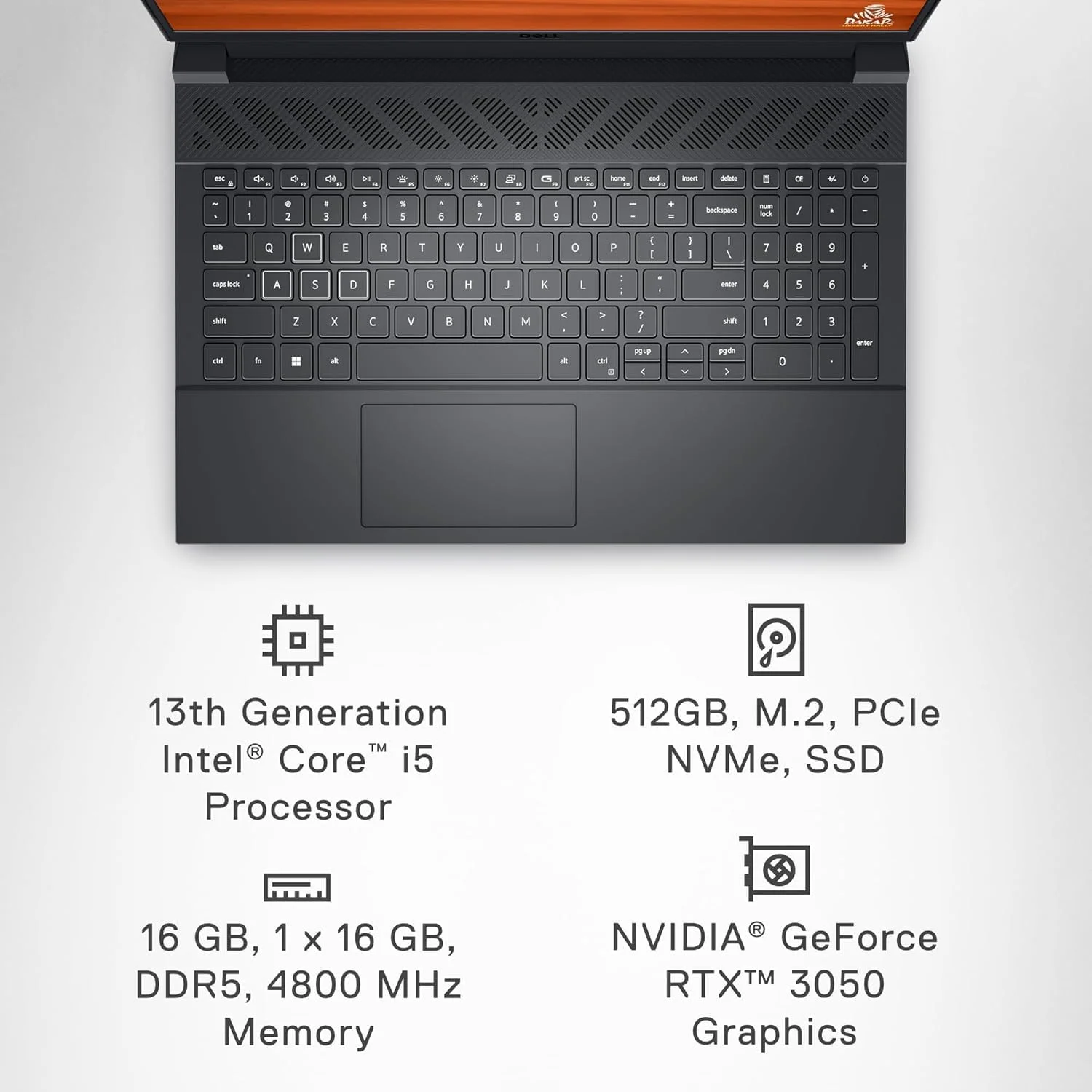 لپ تاپ گیمینگ Dell G15 5530 | پردازنده Intel Core i5-13450HX | صفحه نمایش 15.6 اینچی FHD 165Hz | کارت گرافیک NVIDIA GeForce RTX 4050 | رم 16 گیگابایتی DDR5 | حافظه SSD 512 گیگابایتی | ویندوز 11 هوم | خاکستری تیره لپ تاپ گیمینگ Dell G15 5530 | پردازنده Intel Core i5-13450HX | صفحه نمایش 15.6 اینچی FHD 165Hz | کارت گرافیک NVIDIA GeForce RTX 4050 | رم 16 گیگابایتی DDR5 | حافظه SSD 512 گیگابایتی | ویندوز 11 هوم | خاکستری تیره