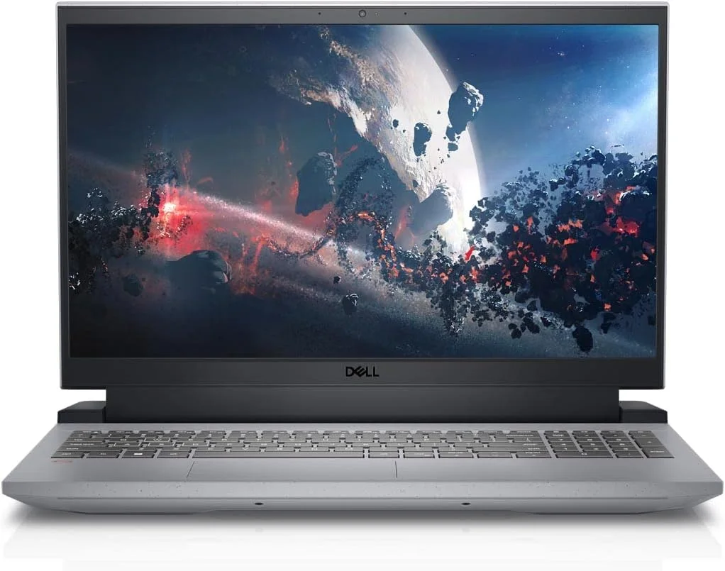جدیدترین لپ تاپ گیمینگ دل G15 5520، نسل دوازدهم اینتل Core i5 12500H، صفحه نمایش 15.6 اینچی FHD، حافظه SSD 512 گیگابایتی، رم 8 گیگابایتی، خاکستری، G15 5520 1300 GRY، گیمینگ Inspiron G15 5520