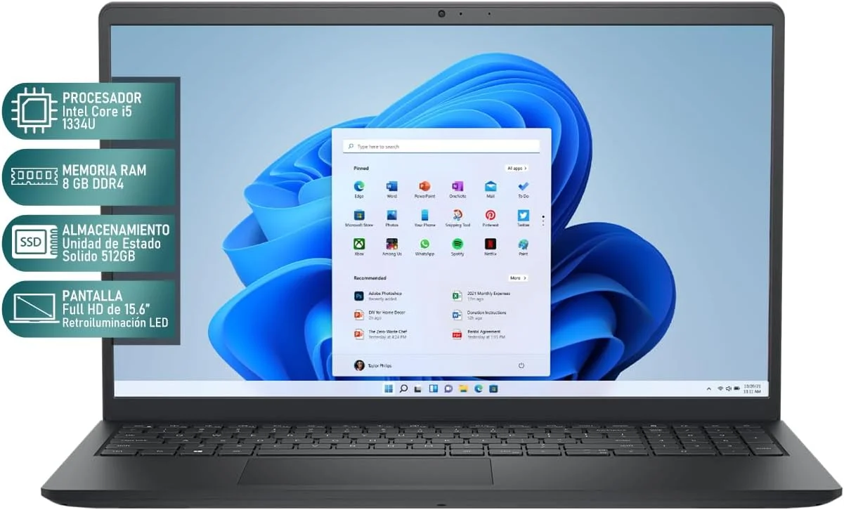 لپ تاپ دل Inspiron 15 با پردازنده Intel Core i5 1334U، رم 8 گیگابایت، حافظه SSD 512 گیگابایت، صفحه نمایش 15.6 اینچ، ویندوز 11 هوم و کیبورد انگلیسی لپ تاپ دل Inspiron 15 با پردازنده Intel Core i5 1334U، رم 8 گیگابایت، حافظه SSD 512 گیگابایت، صفحه نمایش 15.6 اینچ، ویندوز 11 هوم و کیبورد انگلیسی