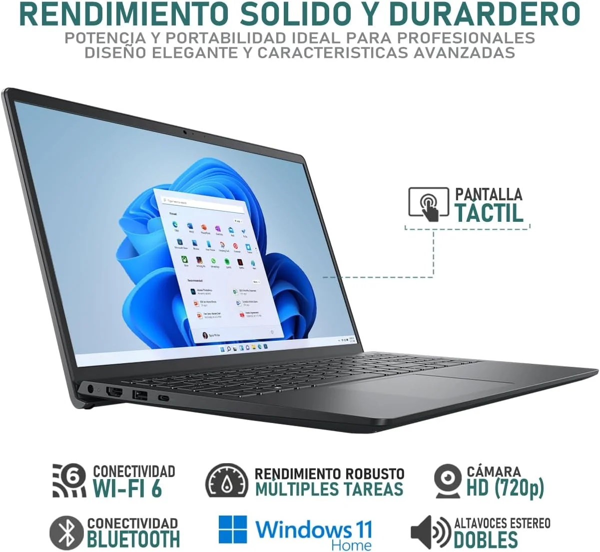 لپ تاپ دل Inspiron 15 با پردازنده Intel Core i5 1334U، رم 8 گیگابایت، حافظه SSD 512 گیگابایت، صفحه نمایش 15.6 اینچ، ویندوز 11 هوم و کیبورد انگلیسی لپ تاپ دل Inspiron 15 با پردازنده Intel Core i5 1334U، رم 8 گیگابایت، حافظه SSD 512 گیگابایت، صفحه نمایش 15.6 اینچ، ویندوز 11 هوم و کیبورد انگلیسی