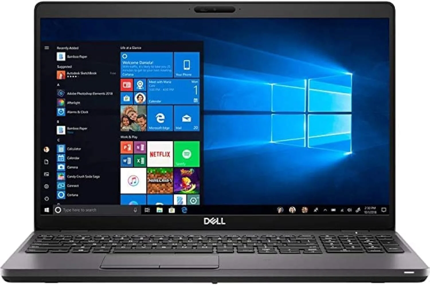 لپ تاپ دل Latitude 5500 (بازسازی شده) مناسب خانه و کار، 15.6 اینچ FHD (1920x1080) 1.6GHz، پردازنده Intel Core i5-8365U، رم 16 گیگابایت DDR4، حافظه SSD 256 گیگابایت، بلوتوث، وب کم، ویندوز 10 پرو