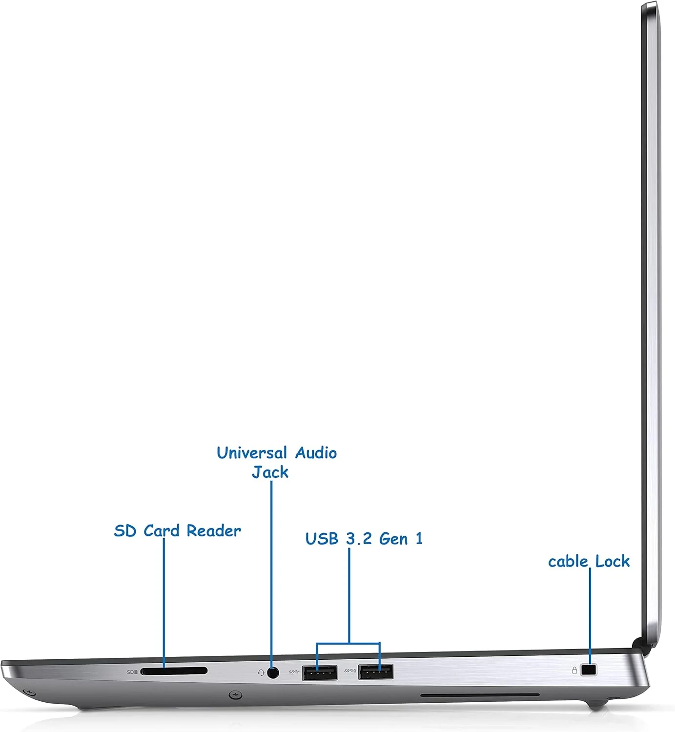 لپ تاپ ورک استیشن Dell Precision 7550، صفحه نمایش FHD بدون لمس، پردازنده Intel Core i7-10850H، رم 32 گیگابایتی، حافظه SSD NVMe 512 گیگابایتی، HDMI، Thunderbolt، کارت گرافیک Nvidia Quadro T1000 4GB Gddr6، ویندوز 10 پرو (تجدید شده)