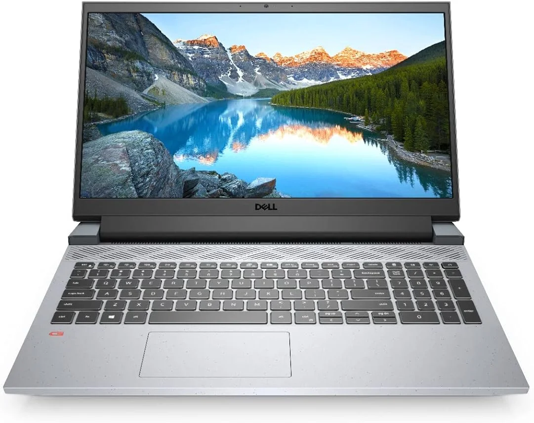 لپ تاپ گیمینگ Dell G15 5515، پردازنده AMD Ryzen™ 5-5600H، صفحه نمایش 15.6 اینچ FHD، حافظه SSD 256 گیگابایتی، 8 گیگابایت رم، کارت گرافیک NVIDIA® GeForce RTX™ 3050 4GB، ویندوز 11 هوم، صفحه کلید انگلیسی عربی، خاکستری