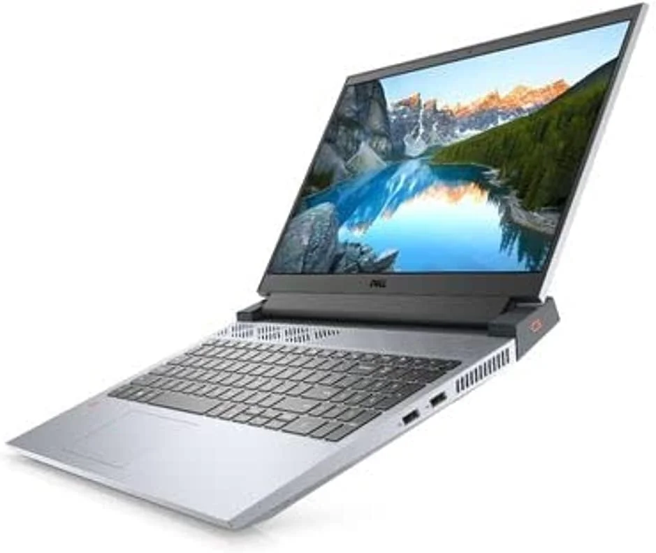 لپ تاپ گیمینگ Dell G15 با پردازنده AMD® Ryzen™ 7 5800H، رم 16 گیگابایتی، حافظه SSD 512 گیگابایتی، کارت گرافیک NVIDIA GeForce RTX 3060 6GB GDDR6، صفحه نمایش 15.6 اینچی (1920x1080)، ویندوز 10، خاکستری شبح‌وار با لکه‌ها