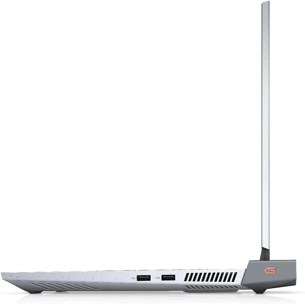 لپ تاپ گیمینگ Dell G15 5515، پردازنده AMD Ryzen™ 5-5600H، صفحه نمایش 15.6 اینچ FHD، حافظه SSD 256 گیگابایتی، 8 گیگابایت رم، کارت گرافیک NVIDIA® GeForce RTX™ 3050 4GB، ویندوز 11 هوم، صفحه کلید انگلیسی عربی، خاکستری
