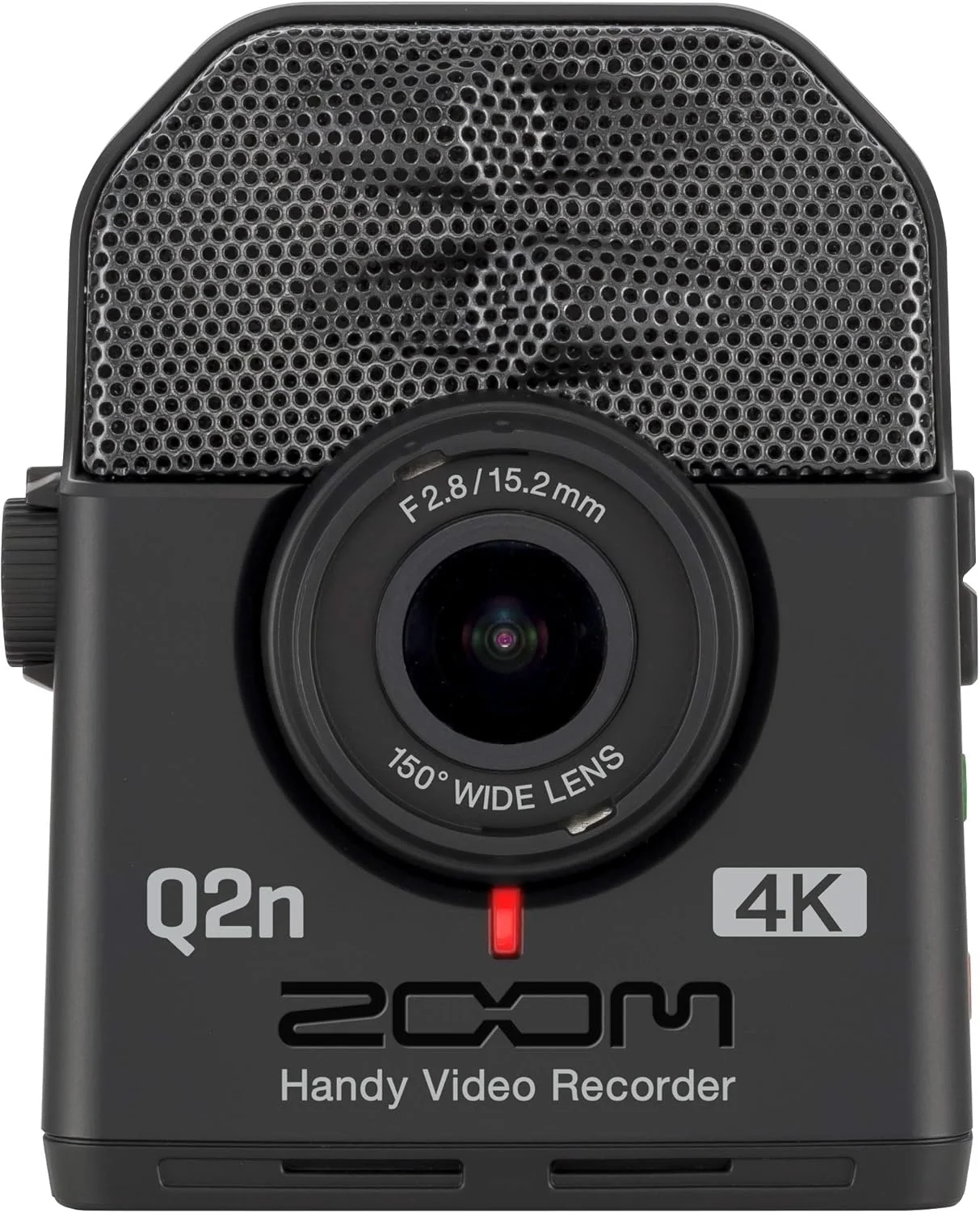 ضبط کننده ویدیویی دستی زوم Q2n-4K، ویدیوی فوق العاده با کیفیت 4K/30P، اندازه جمع و جور، میکروفون های استریو، لنز زاویه باز، برای ضبط موسیقی، ویدیو، ویدیوهای یوتیوب، پخش زنده