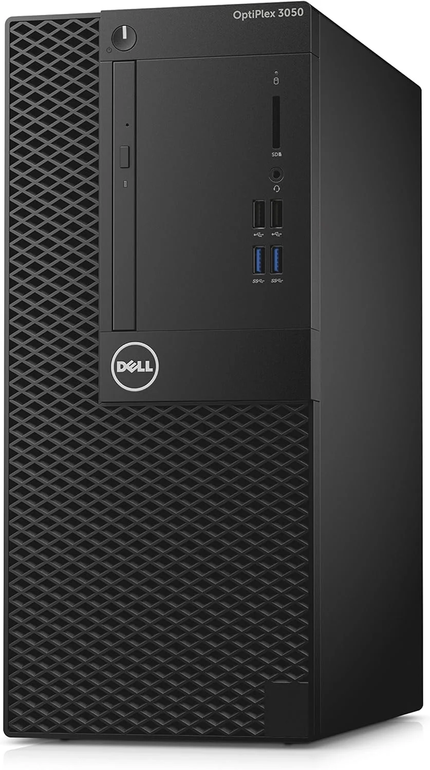 کامپیوتر رومیزی Dell T2410 OptiPlex 3050 Mini Tower، پردازنده Intel Core i5-7500، رم 8 گیگابایتی DDR4، هارد دیسک 500 گیگابایتی، ویندوز 10 پرو
