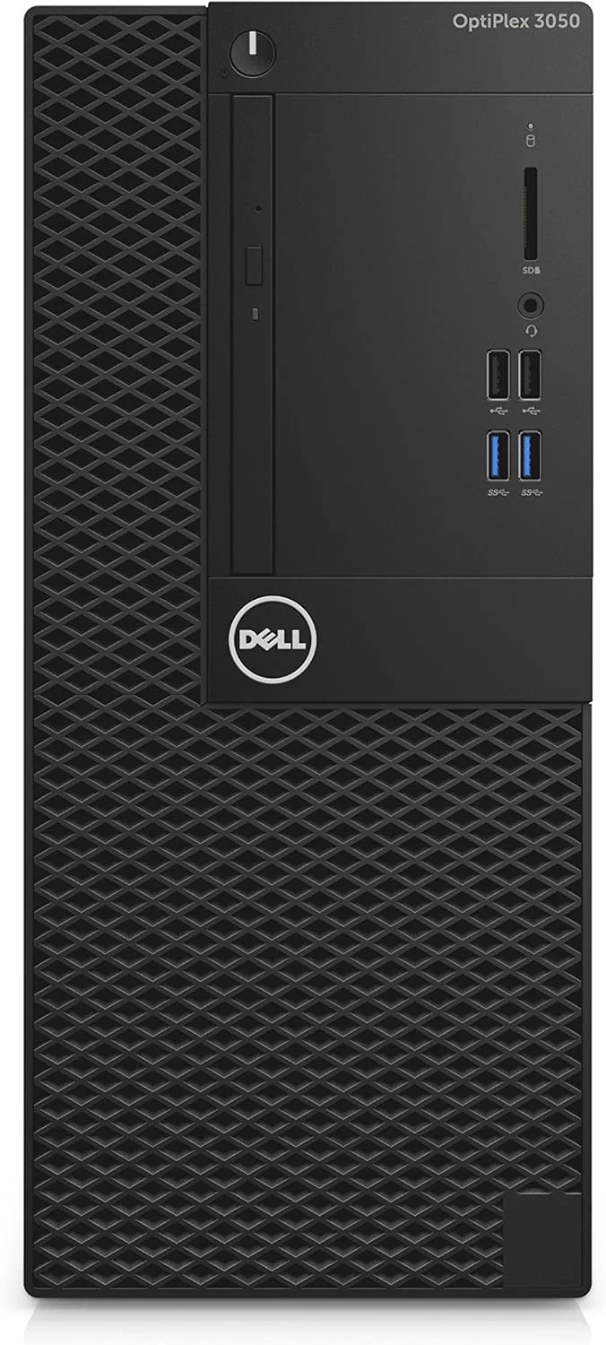 کامپیوتر رومیزی Dell T2410 OptiPlex 3050 Mini Tower، پردازنده Intel Core i5-7500، رم 8 گیگابایتی DDR4، هارد دیسک 500 گیگابایتی، ویندوز 10 پرو