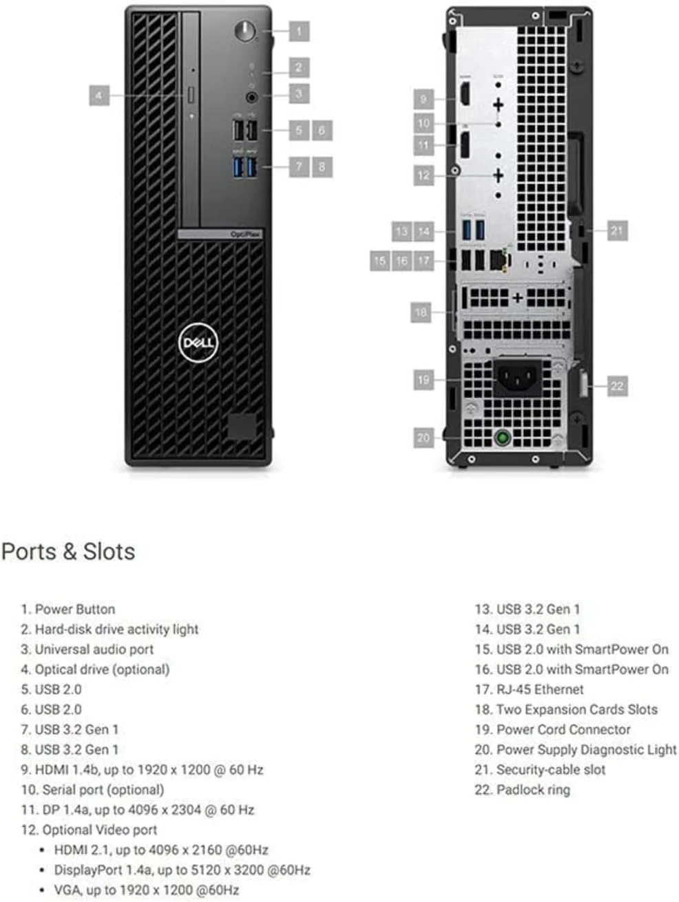 کامپیوتر کوچک دل Optiplex 7020 SFF | پردازنده Core i7-4770 - حافظه SSD 256GB + هارد 1TB - رم 16GB | 8 هسته @ 3.4GHz ویندوز 11 مشکی (بازسازی شده) با وای فای
