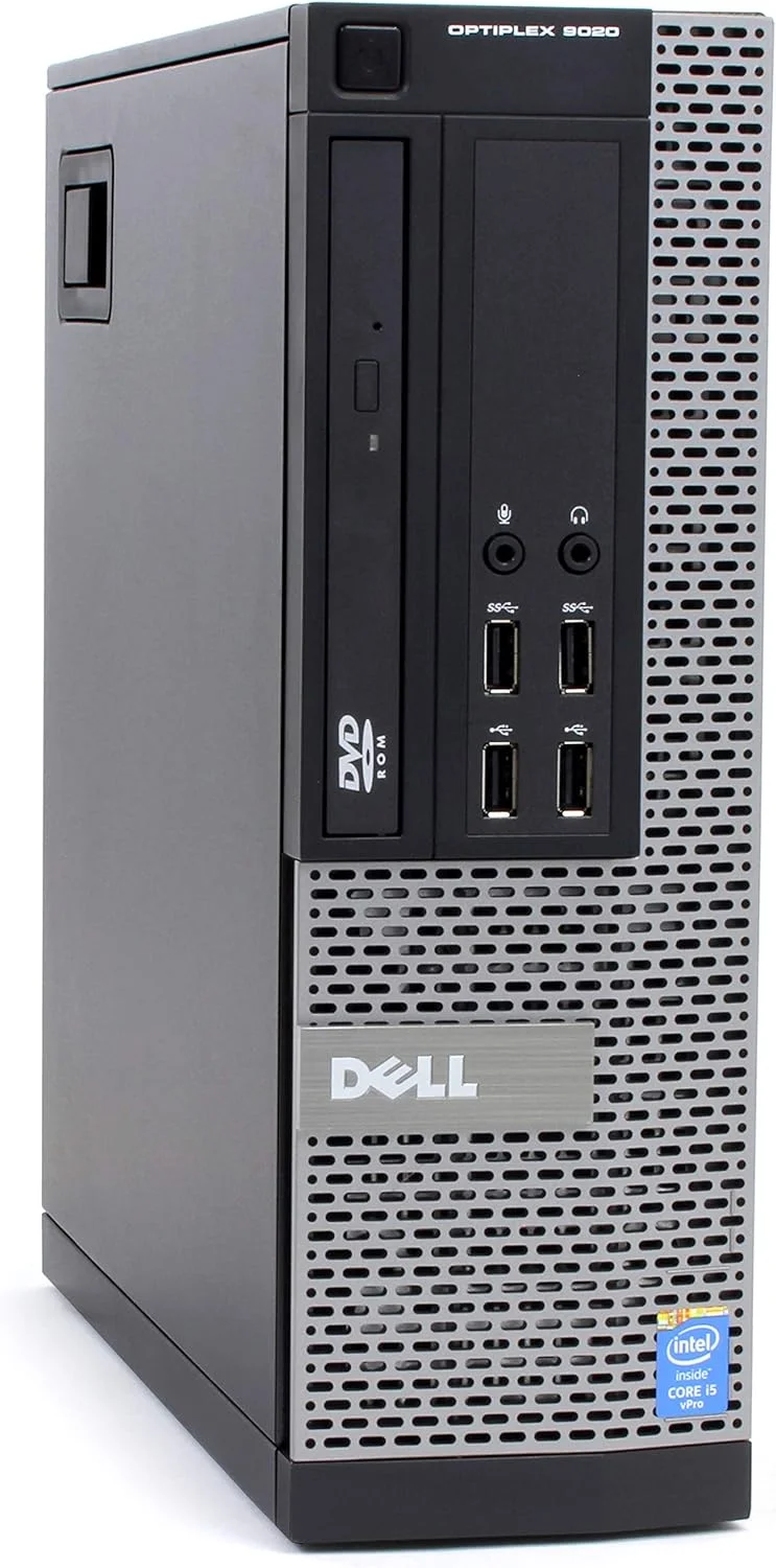 کامپیوتر رومیزی تجاری Dell OptiPlex 9020 (بازسازی شده) | پردازنده Intel Core i3 نسل چهارم | 8 گیگابایت رم | 500 گیگابایت هارد دیسک | SFF | ویندوز 10 پرو | بدون درایو DVD یا نویسنده