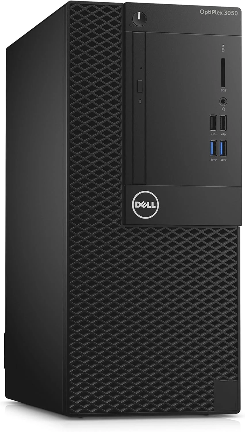 کامپیوتر رومیزی Dell T2410 OptiPlex 3050 Mini Tower، پردازنده Intel Core i5-7500، رم 8 گیگابایتی DDR4، هارد دیسک 500 گیگابایتی، ویندوز 10 پرو