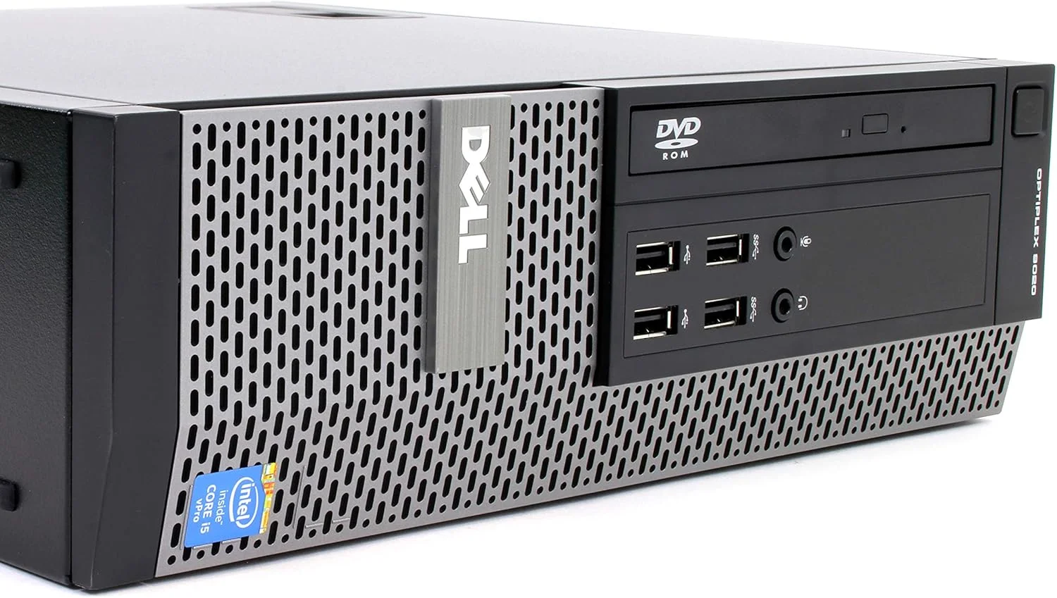 کامپیوتر رومیزی تجاری Dell OptiPlex 9020 (بازسازی شده) | پردازنده Intel Core i3 نسل چهارم | 8 گیگابایت رم | 500 گیگابایت هارد دیسک | SFF | ویندوز 10 پرو | بدون درایو DVD یا نویسنده