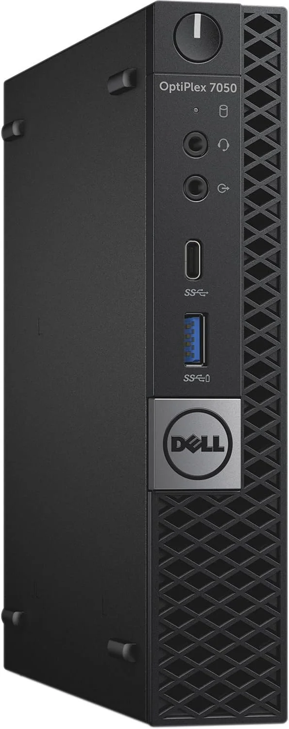 دل (بازسازی شده) OptiPlex 7050 Micro Tower (پردازنده Intel Core i5-6500T، 8 گیگابایت رم، 128 گیگابایت SSD M.2) ویندوز 10 پرو