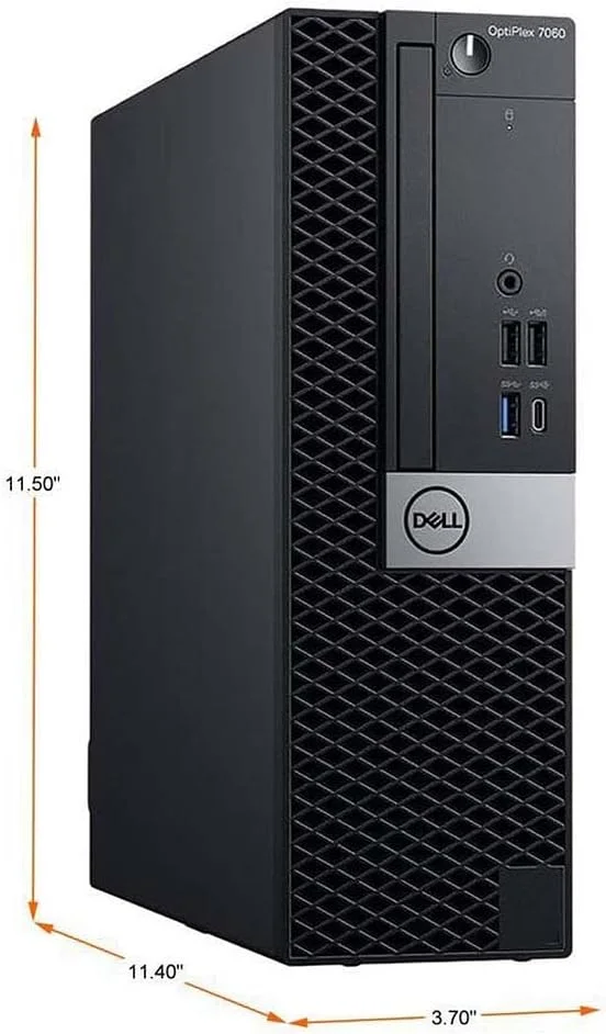 کامپیوتر رومیزی Dell Optiplex 7060 SFF | پردازنده Intel Core i7-8700 نسل هشتم (6 هسته ای) | رم 32 گیگابایت DDR4 | حافظه SSD NVMe M.2 512 گیگابایت | WiFi و بلوتوث داخلی | ویندوز 11 پرو | کیبورد و ماوس بی سیم (بازسازی شده)