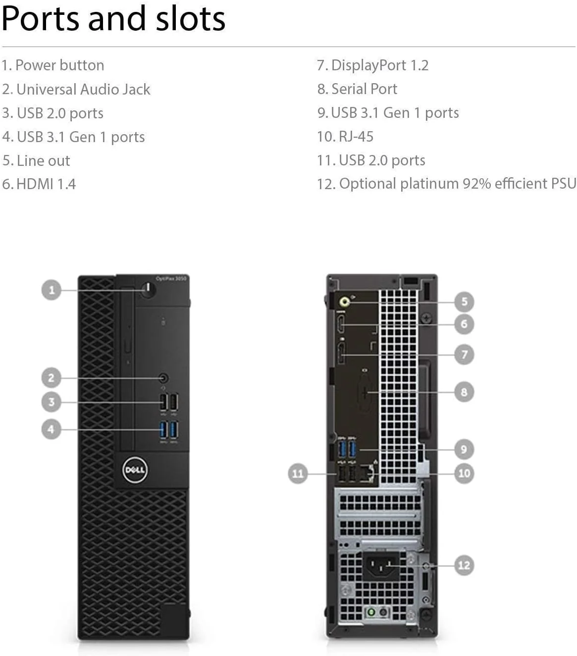 کامپیوتر رومیزی Dell Optiplex 5050 Small Form Factor (SFF)، پردازنده Intel i7-7500 Quad-Core 3.6 GHz، رم 16GB DDR4، حافظه SSD 512GB PCIe NVMe Intel، ویندوز 10 پرو (بازسازی شده)