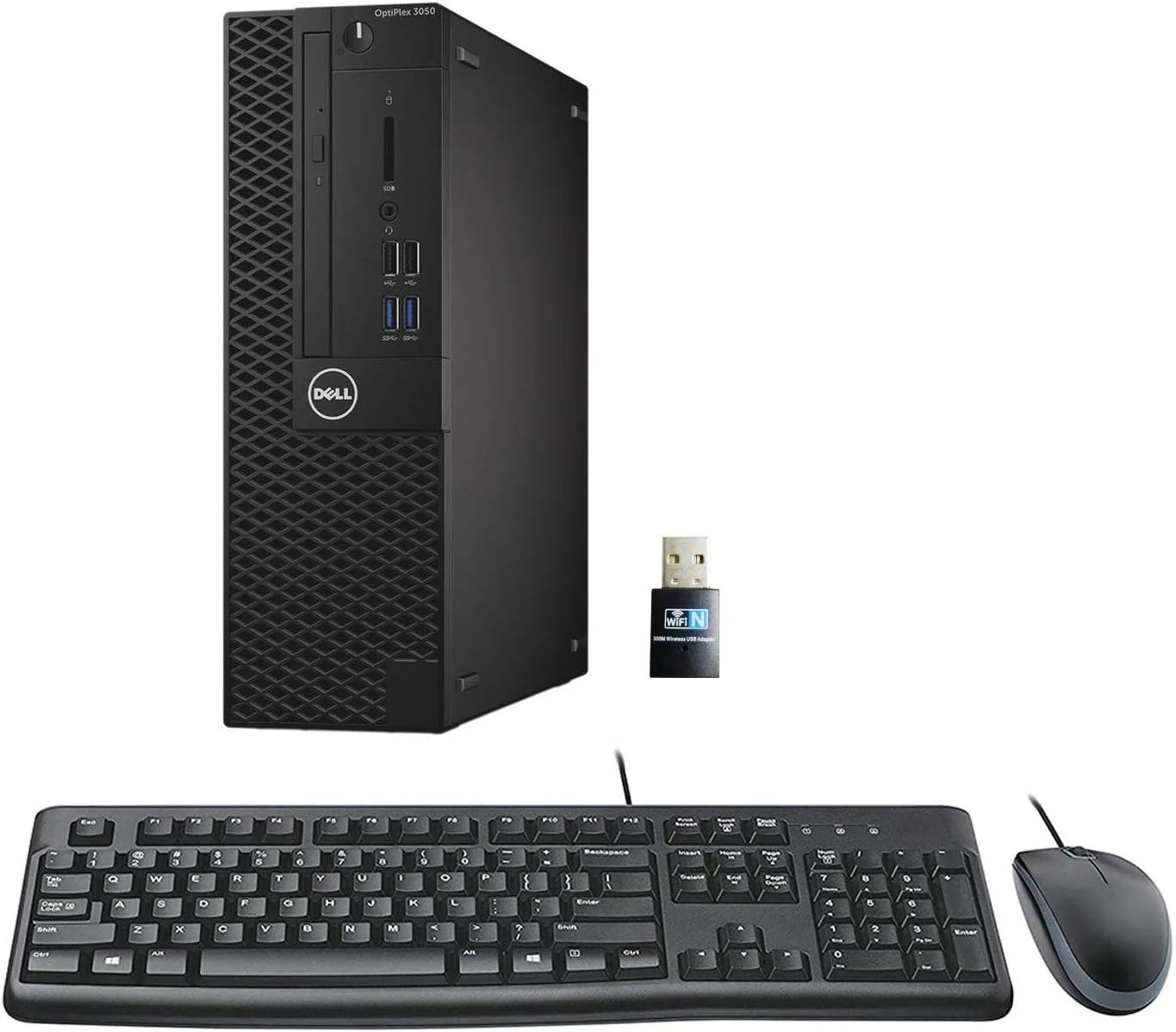 کامپیوتر رومیزی Dell Optiplex 3050 SFF، پردازنده Intel i5-6500 3.2GHz 4 هسته ای، 16 گیگابایت DDR4، 512 گیگابایت SSD، پشتیبانی از 4K، WiFi، ویندوز 10 پرو، کیبورد، ماوس (بازسازی شده)