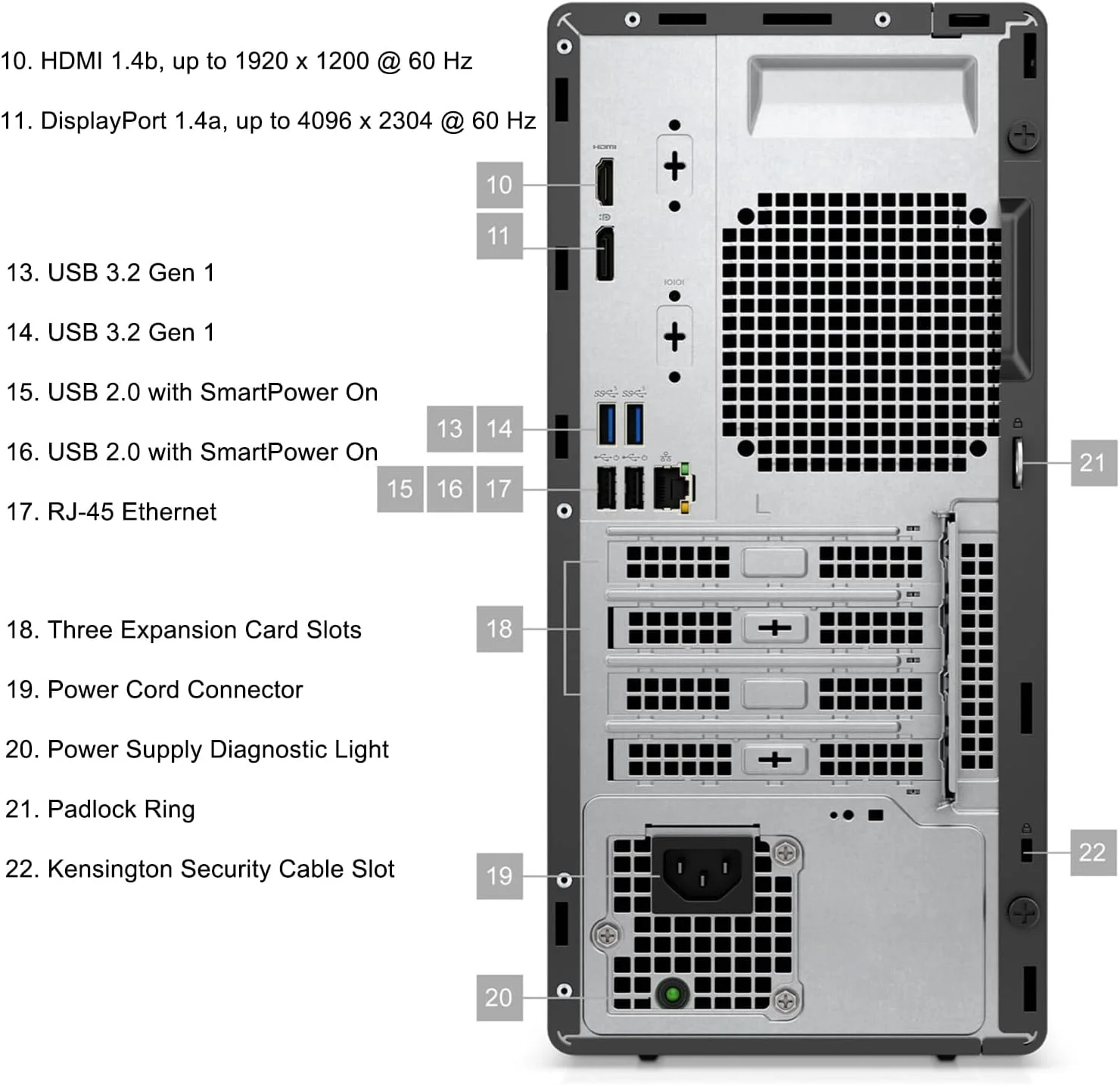 کامپیوتر رومیزی Dell OptiPlex 7010، کامپیوتر رومیزی 7000 Tower، پردازنده Intel Hexa-Core i5-12500 (بهتر از i7-11700)، رم 64 گیگابایتی DDR4، SSD 2 ترابایتی PCIe، DVDRW، آداپتور USB WiFi، RJ-45، HDMI، DisplayPort، ویندوز 11 پرو