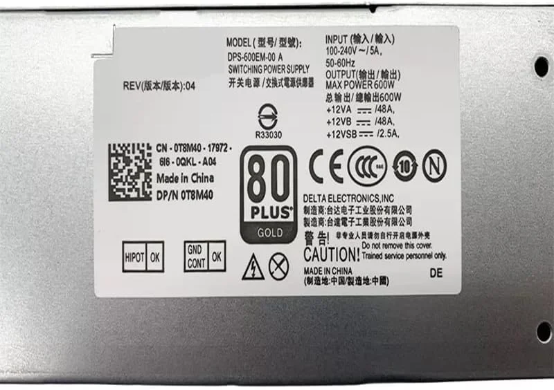 منبع تغذیه 600 واتی OEM برای Dell Optiplex 3040 3650 3046 5040 7040 7050 8Pin مدل های DPS-600EM-00 L180ES-00 D180ES-00 D240EM-00 منبع تغذیه 600 واتی OEM برای Dell Optiplex 3040 3650 3046 5040 7040 7050 8Pin مدل های DPS-600EM-00 L180ES-00 D180ES-00 D240EM-00