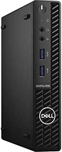 کامپیوتر رومیزی Dell OptiPlex 3080 Micro - پردازنده نسل دهم Intel Core i5-10500T تا 3.8 گیگاهرتز - 16 گیگابایت رم، 256 گیگابایت SSD M.2 NVME، وای فای AC، بلوتوث، DisplayPort، HDMI - ویندوز 10 پرو