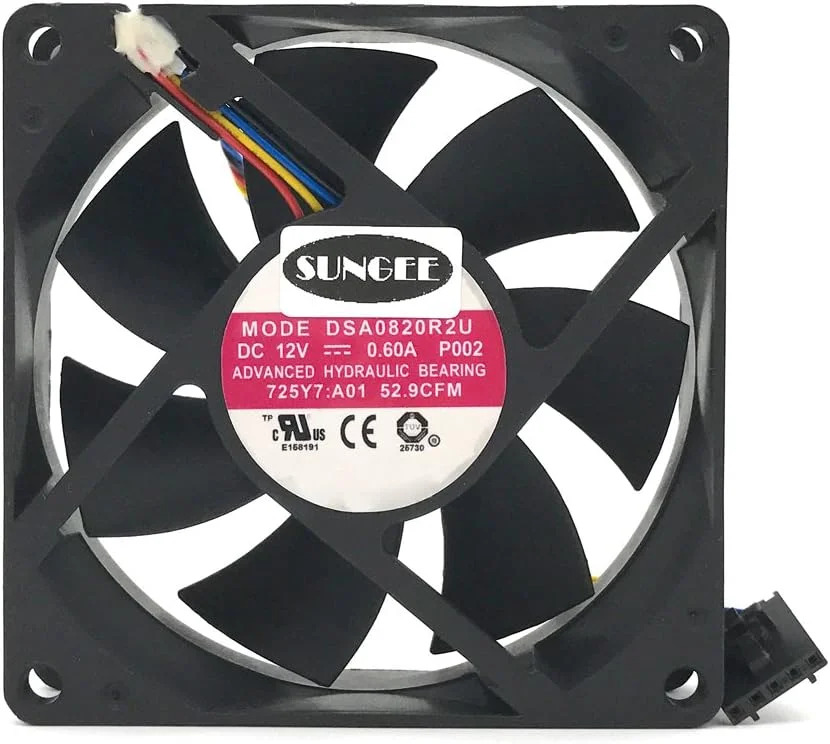 فن خنک کننده کیس Sungee DASA0820R2U 12V 0.6A 4 سیمه برای Dell Optiplex 790 990 SFF