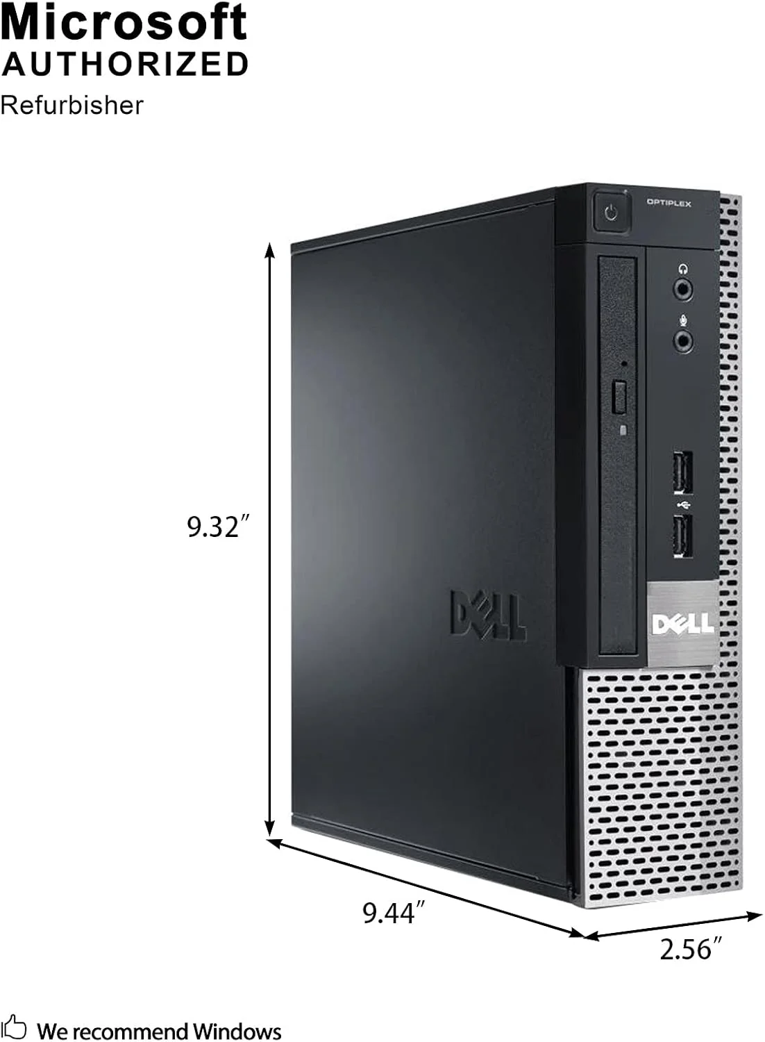 کامپیوتر رومیزی دل OptiPlex 7010 با فرم فاکتور فوق العاده کوچک - پردازنده Intel Core i5-3470S 2.9GHz، رم 8 گیگابایت، حافظه SSD 240 گیگابایت، ویندوز 10 Professional (بازسازی شده)