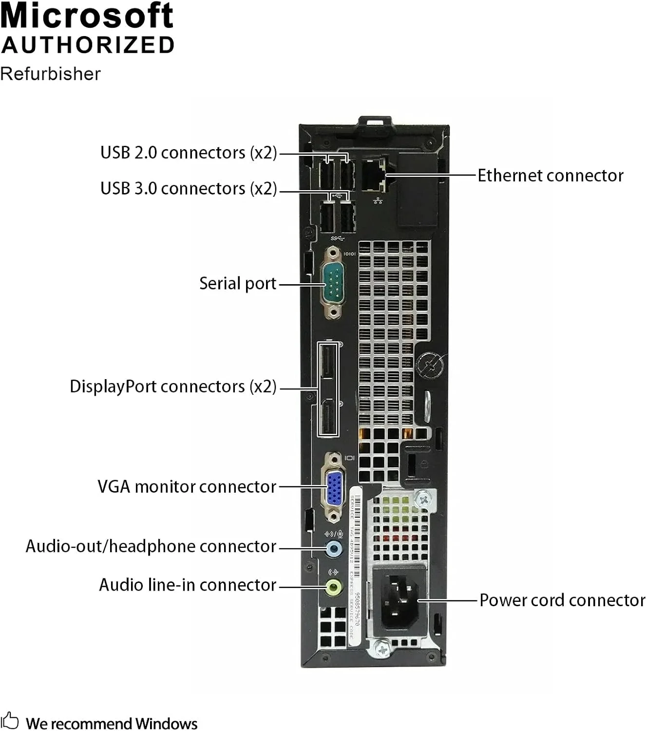 کامپیوتر رومیزی دل OptiPlex 7010 با فرم فاکتور فوق العاده کوچک - پردازنده Intel Core i5-3470S 2.9GHz، رم 8 گیگابایت، حافظه SSD 240 گیگابایت، ویندوز 10 Professional (بازسازی شده)