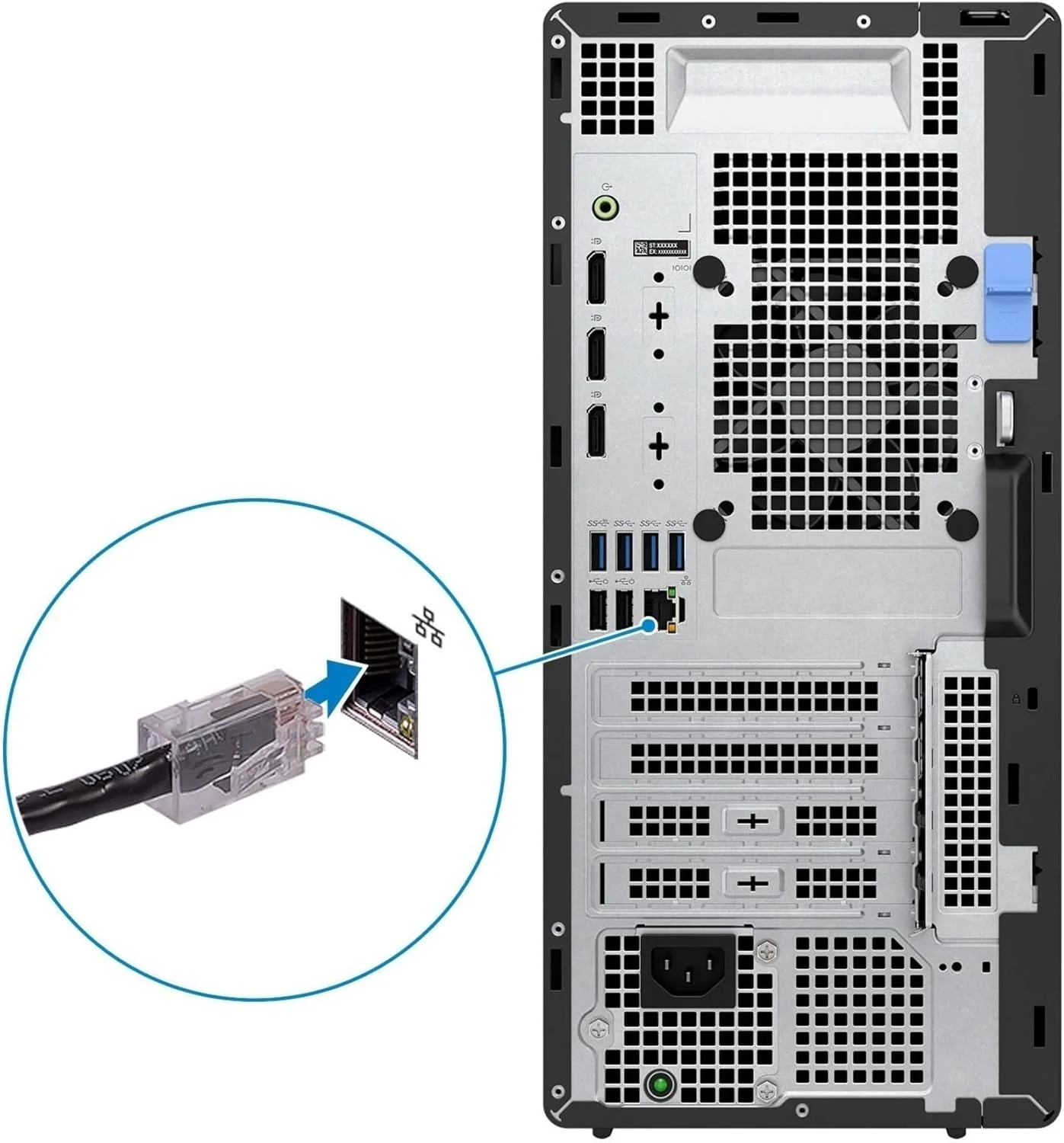 کامپیوتر رومیزی Dell OptiPlex 7000 - پردازنده Intel Core i7 نسل دوازدهم i7-12700 دوازده هسته ای (12 هسته) 2.10 گیگاهرتز - 16 گیگابایت رم DDR5 SDRAM - 512 گیگابایت M.2 PCI Express NVMe 3.0 x4 SSD - Tower - مشکی