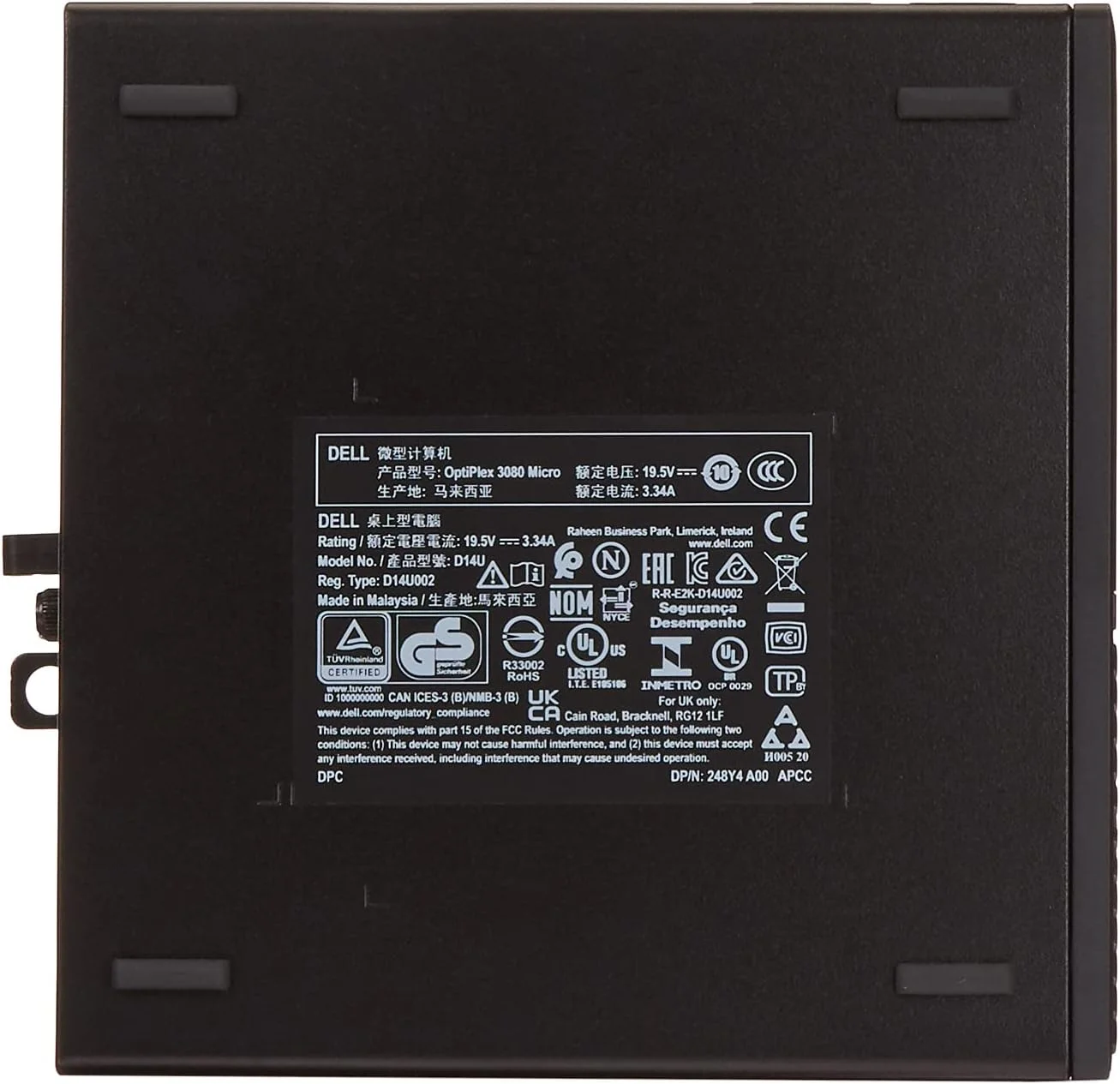 کامپیوتر رومیزی Dell OPTIPLEX 3080 MFF با پردازنده I5/3.1، حافظه رم 8 گیگابایت و حافظه داخلی 128 گیگابایت به همراه ویندوز 10 پرو