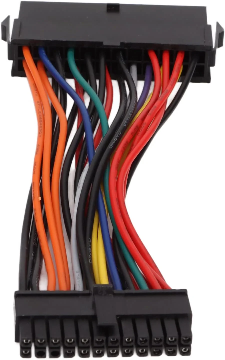 کابل منبع تغذیه استاندارد 24 پین ATX PSU مدل AXIYIBZI برای DELL Optiplex 780 980 760 960، کابل افزایش طول 24 پین PSU ATX مادگی به مینی 24 پین نری آداپتور تبدیل کابل منبع تغذیه ATX