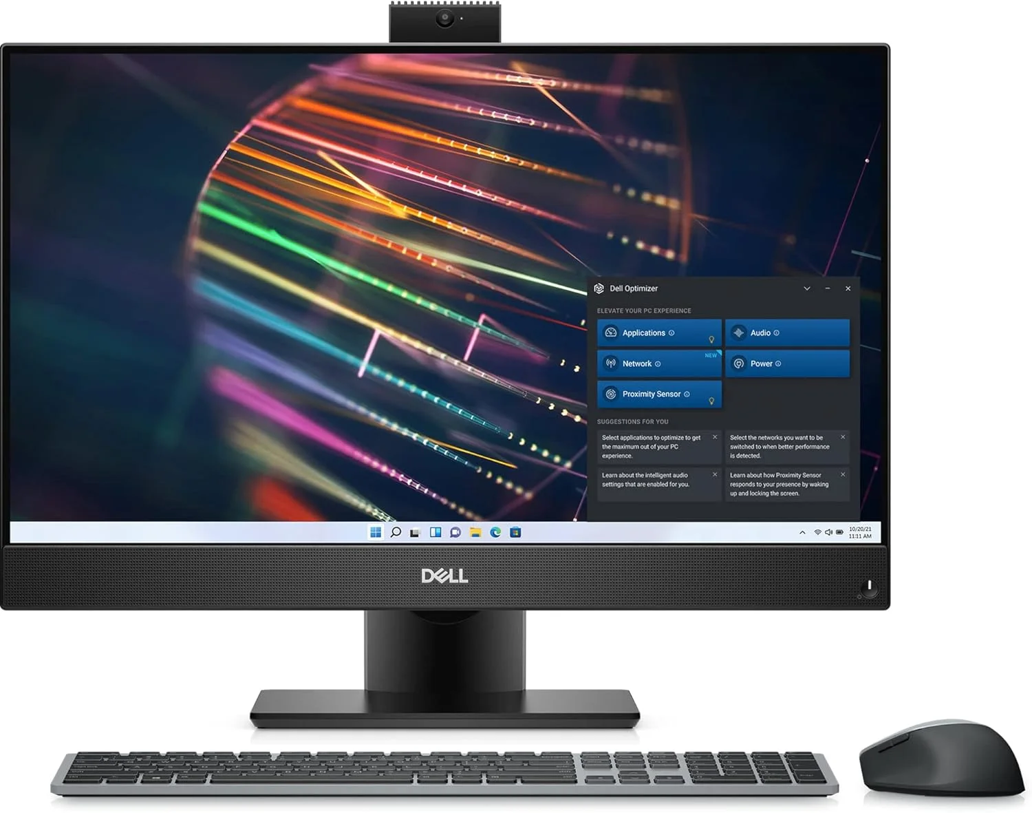 کامپیوتر همه کاره Dell Optiplex 5400 AIO (2022) | صفحه نمایش 23.8 اینچی FHD با رزولوشن 1920x1080 | پردازنده Core i5-12500 - هارد 512GB SSD - رم 16GB | 6 هسته با فرکانس 4.6 گیگاهرتز و ویندوز 11 پرو مشکی (بازسازی شده)