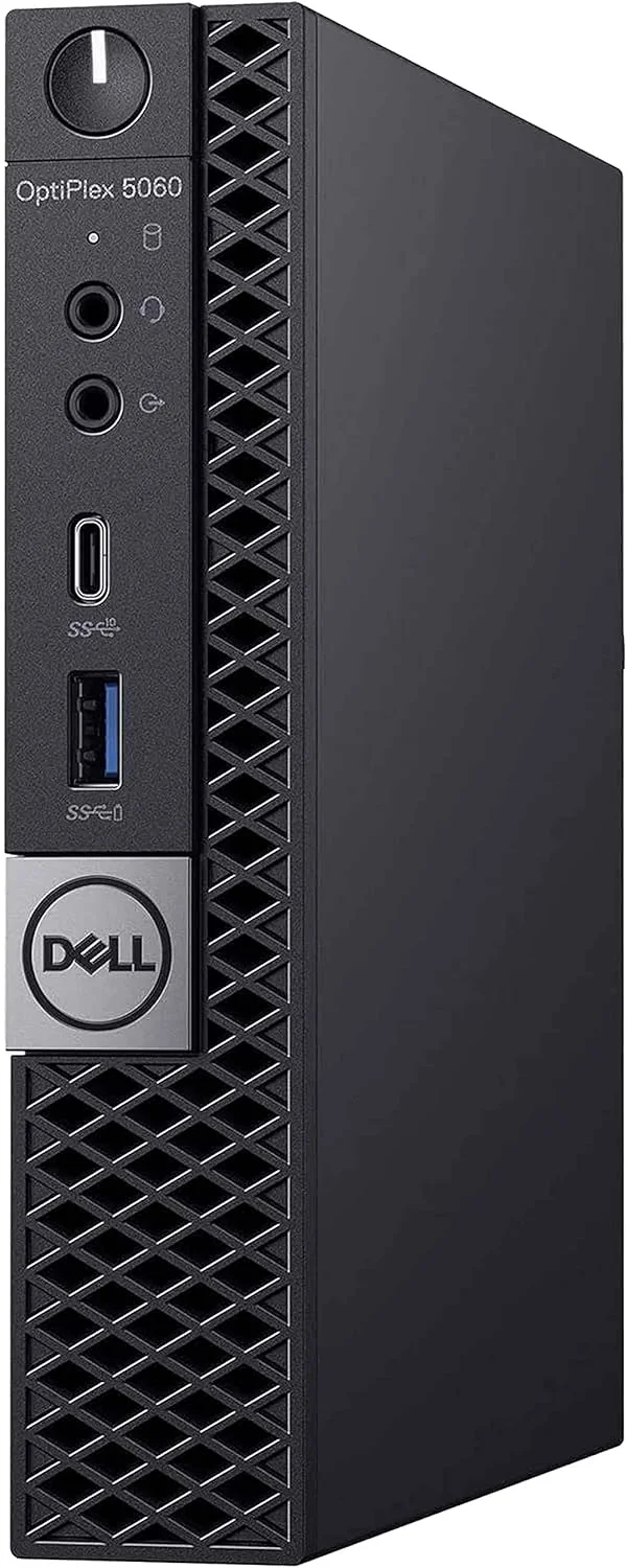 کامپیوتر رومیزی کوچک Dell OptiPlex 5060 | پردازنده شش هسته ای Intel i5 (3.2) | رم 32 گیگابایتی DDR4 | حافظه SSD 500 گیگابایتی | ویندوز 11 پرو | کامپیوتر خانگی یا اداری (بازسازی شده)